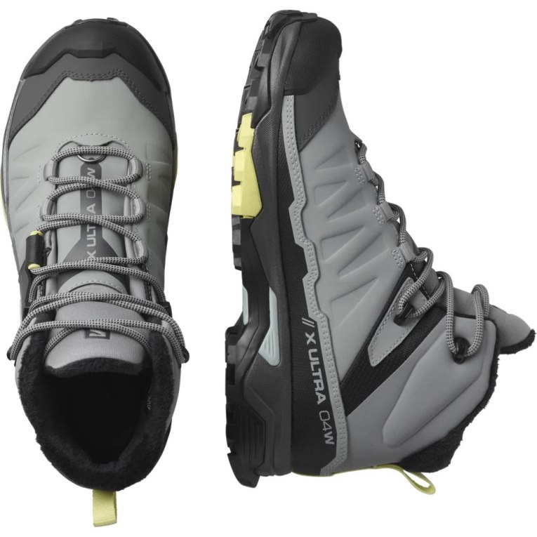 Grey Salomon X Ultra 4 Mid Winter Thinsulate Climasalomon Waterproof Women's Winter Boots | PH 80297S